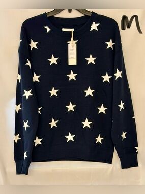 Reflex Navy Sweater with White Star Pattern